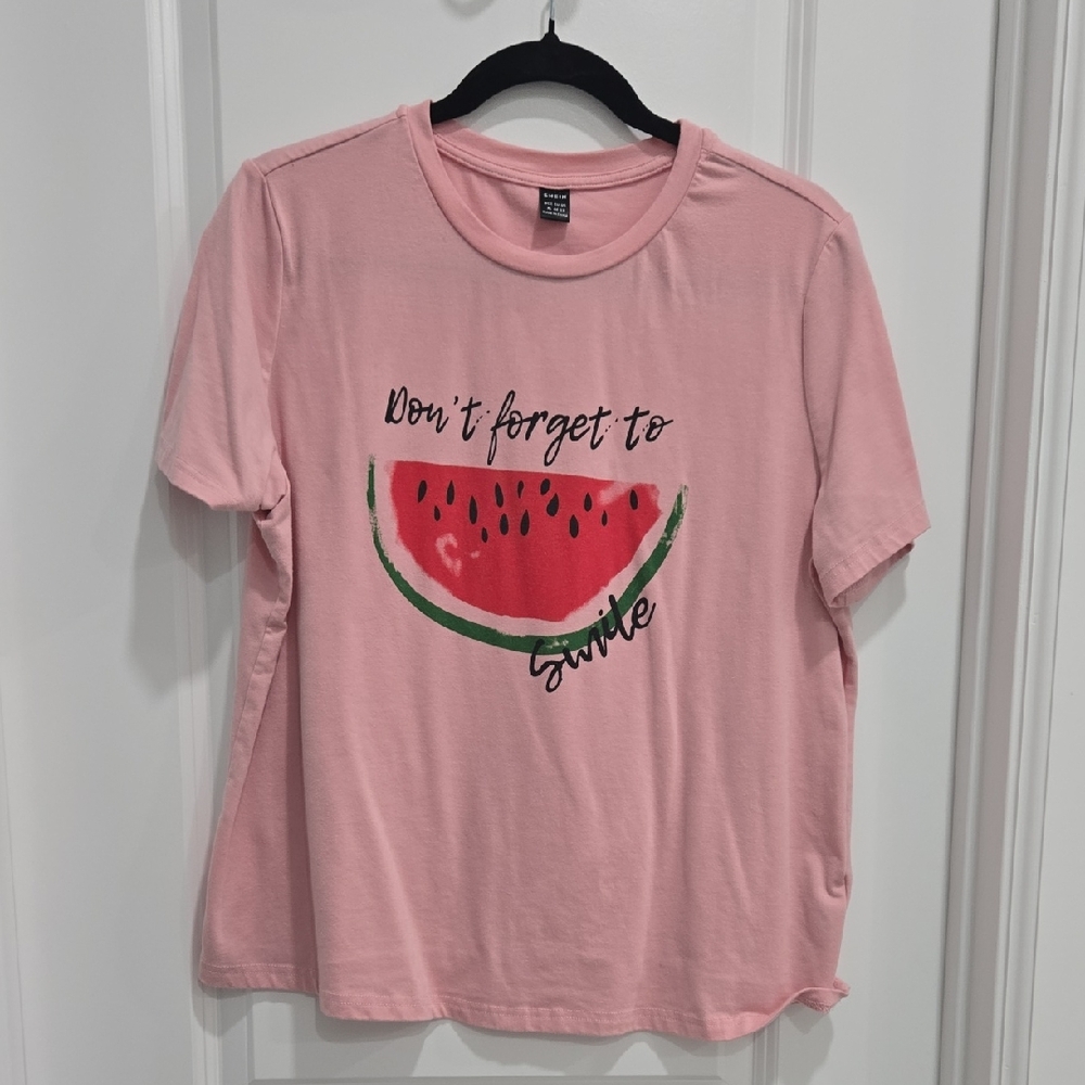 SHEIN Pink Casual Tee